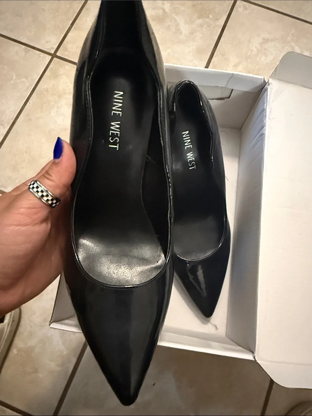 Nine West Women's Black Pointed Toe Pumps